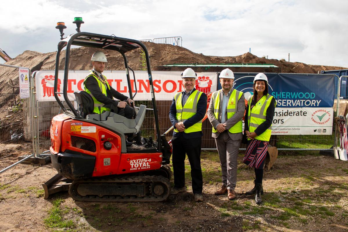Construction starts at Sherwood Observatory